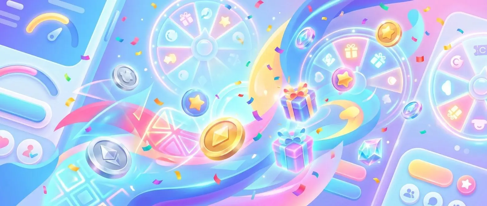 Bunter Promo-Banner zu PlayOJO Bonusangeboten mit Fokus auf faire Aktionen und Spielspaß