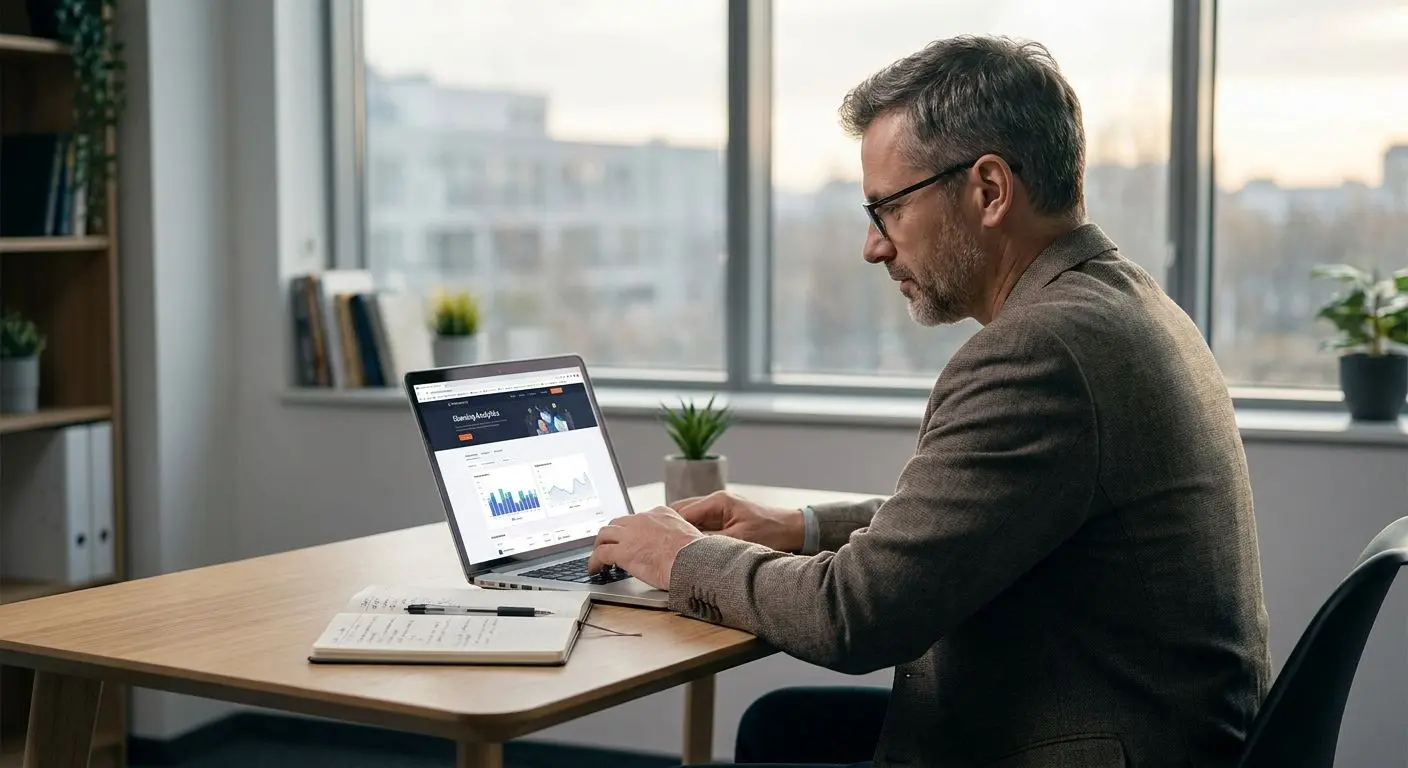 Symbolisches Autorenbild eines iGaming-Experten am Laptop