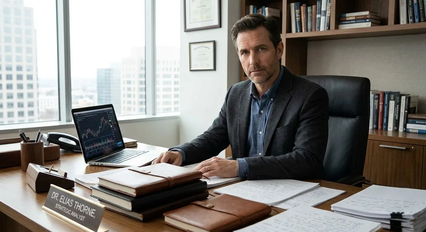 Professionelles Autorenbild eines fiktiven Experten im Büro
