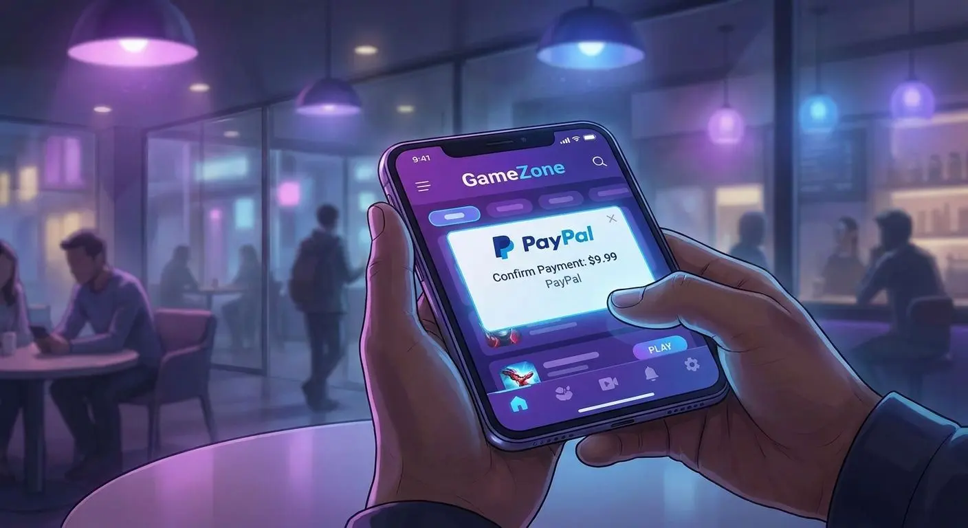 Mobiles Bezahlen mit PayPal bei PlayOJO auf dem Smartphone